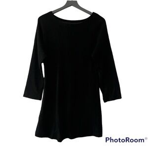 NATORI Knit Sweater Dress Black Size Small